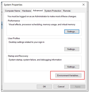 Adding JAVA_HOME Environment Variable